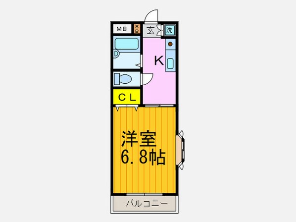 リバ－サイド西牧野の物件間取画像